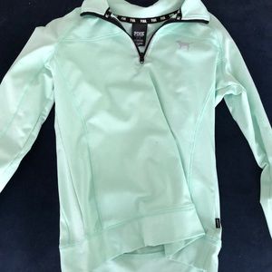 Curved-Hem Half ZIP-PINK- Victoria’s Secret